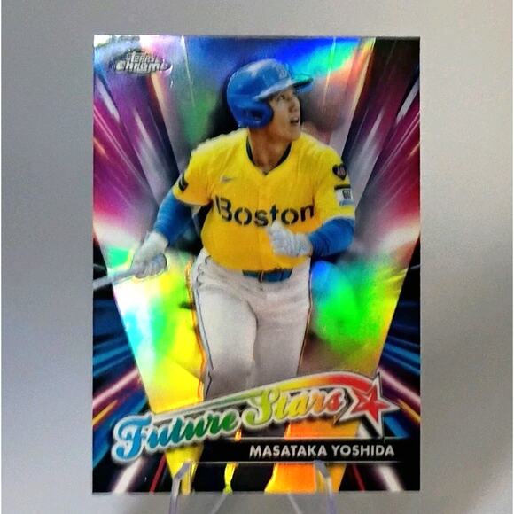 2024 Topps Chrome Update Series - Future Stars Masataka Yoshida #FSU-9 REFRACTOR - Picture 1 of 5